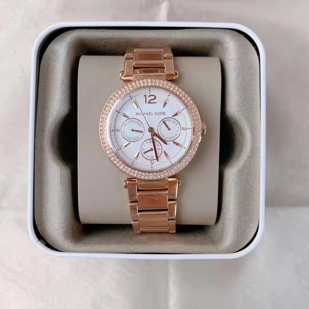 MICHAEL KORS MK5491 Parker Rose Gold-Tone Watch MICHAEL KORS MK5491 Parker Rose Gold-Tone Watch